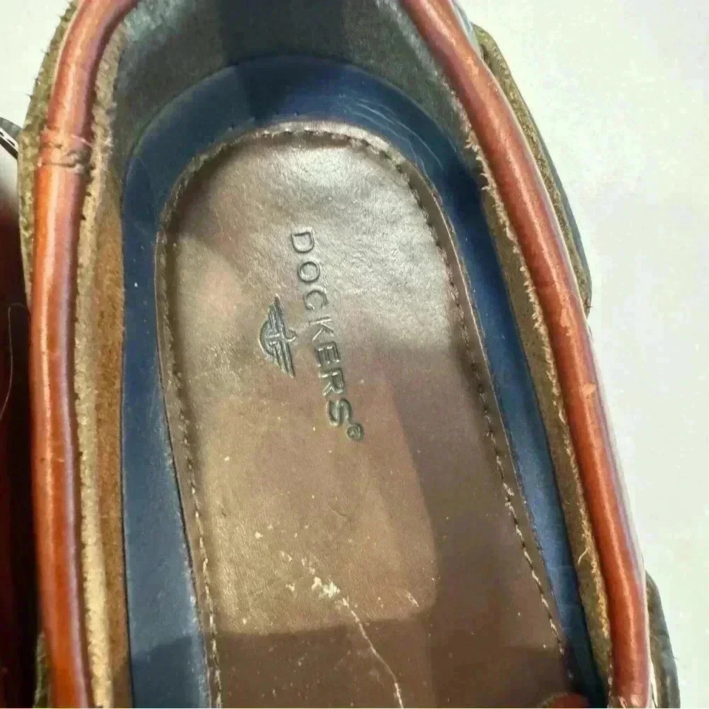 Dockers men’s brown leather lace up shoes size 9 excellent condition